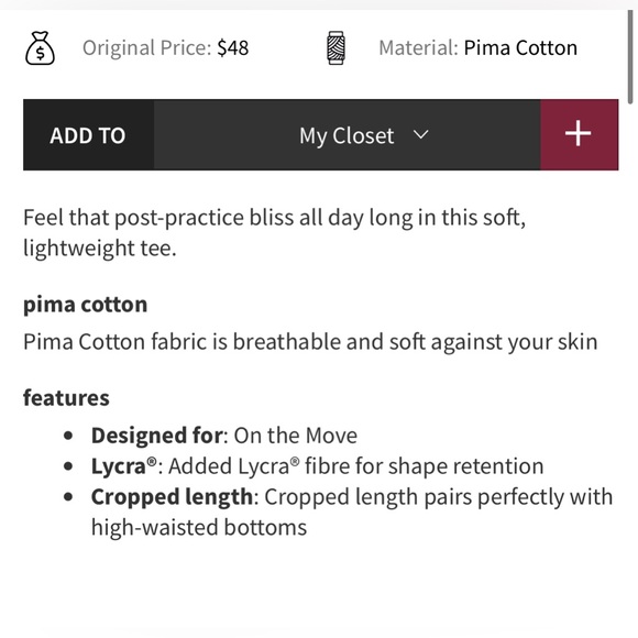 Women's Burgundy Long Sleeve Tee - Picture 2 of 5